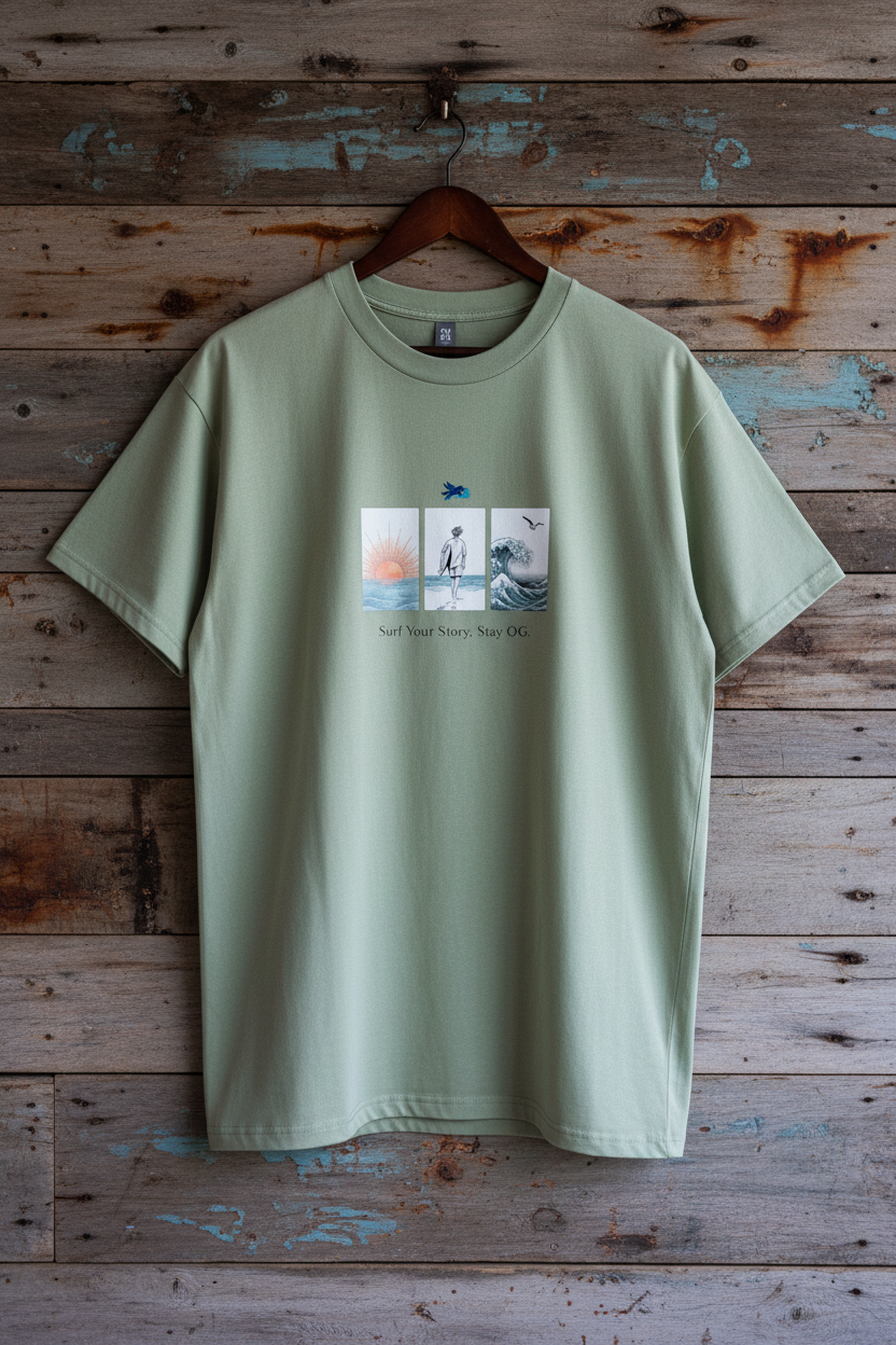 Pistachio Oversized Tee - Driftwood