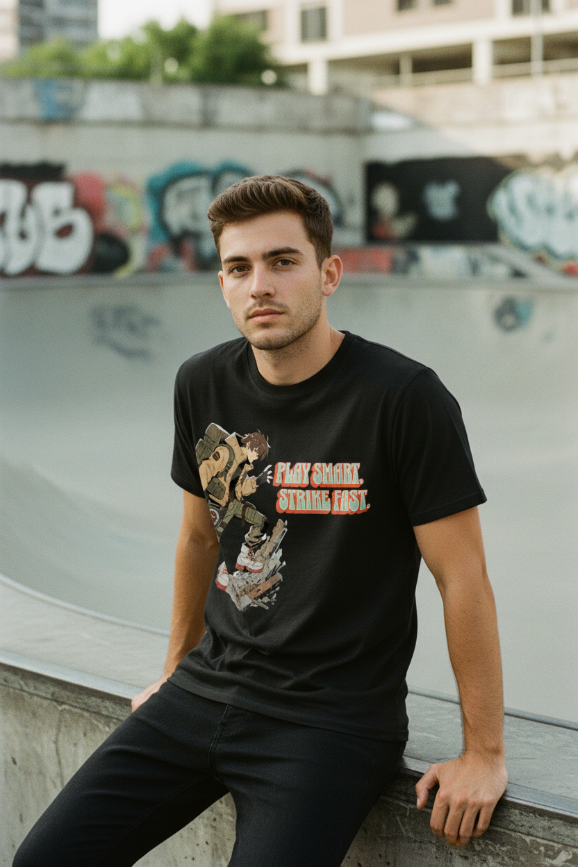 Play Smart Strike Fast – Black – Skate Park