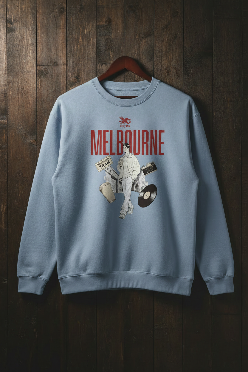 Powder Blue Melbourne Crewneck