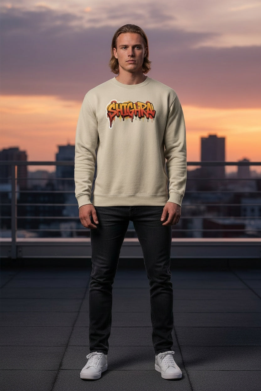 Long Sleeve Tee — 'Shighra' Graffiti Streetwear Shirt