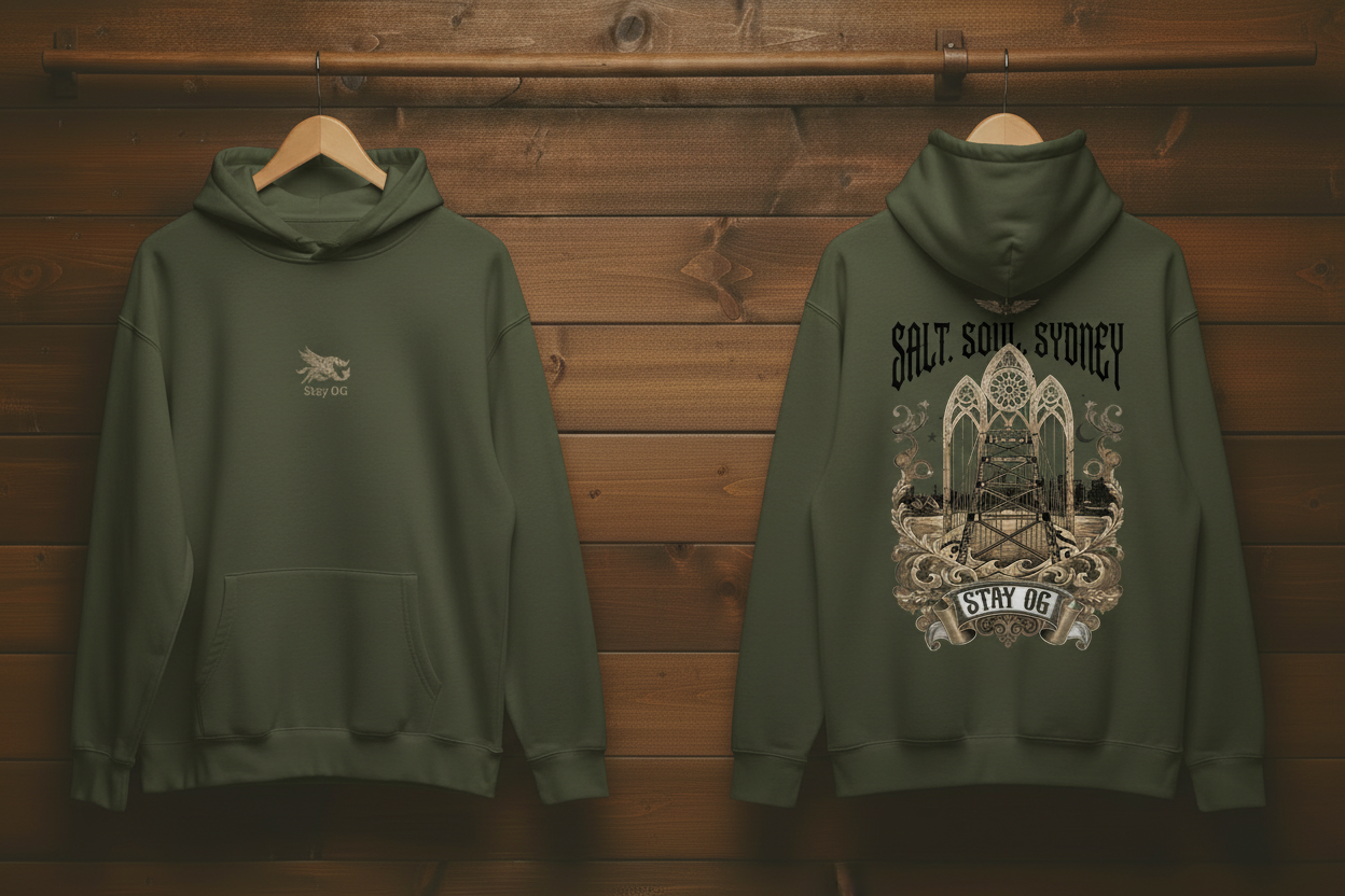 Salt Soul Sydney Cypress Hoodie Mockup