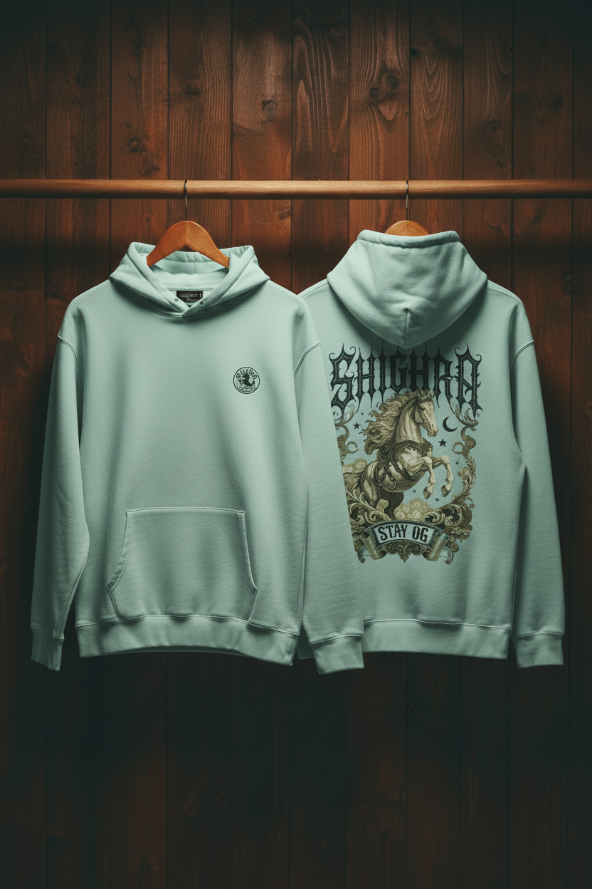 Seafoam Hoodie - Dark Brown Wood