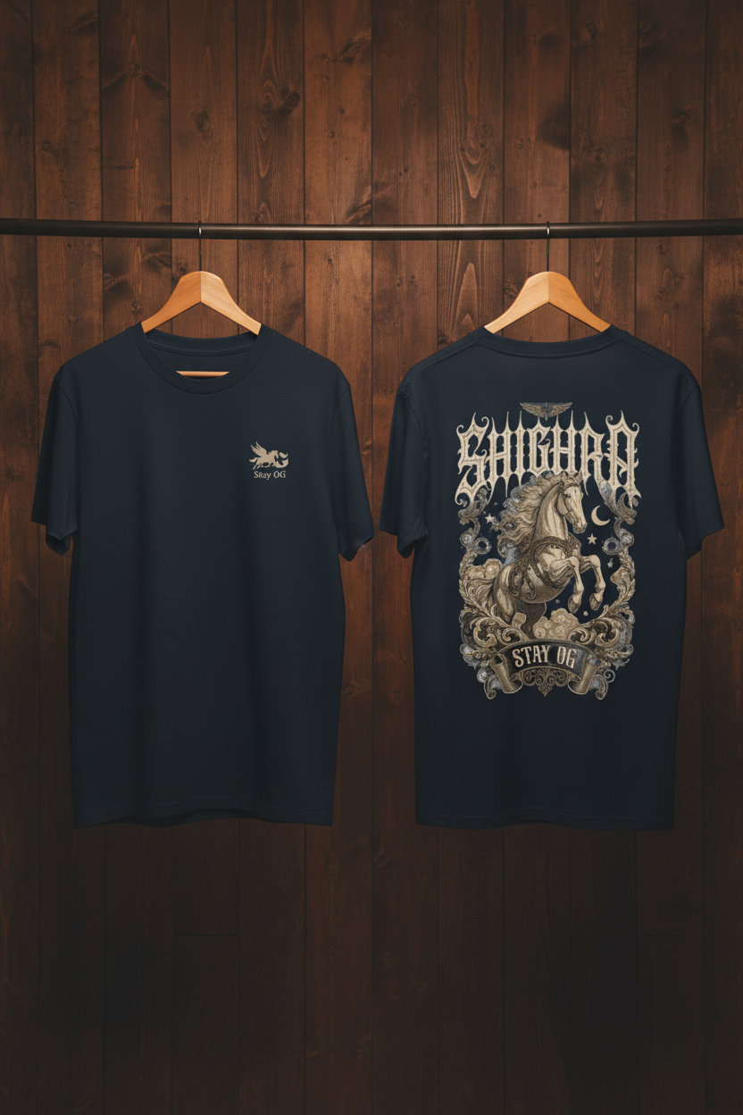 Shighra Navy Brown Wood