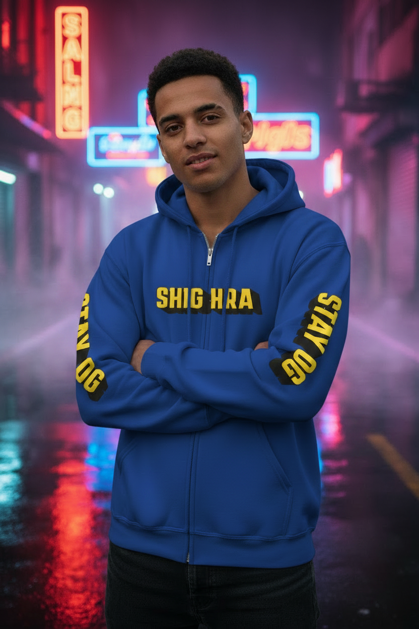 SHIGHRA - Royal Blue Neon Alley