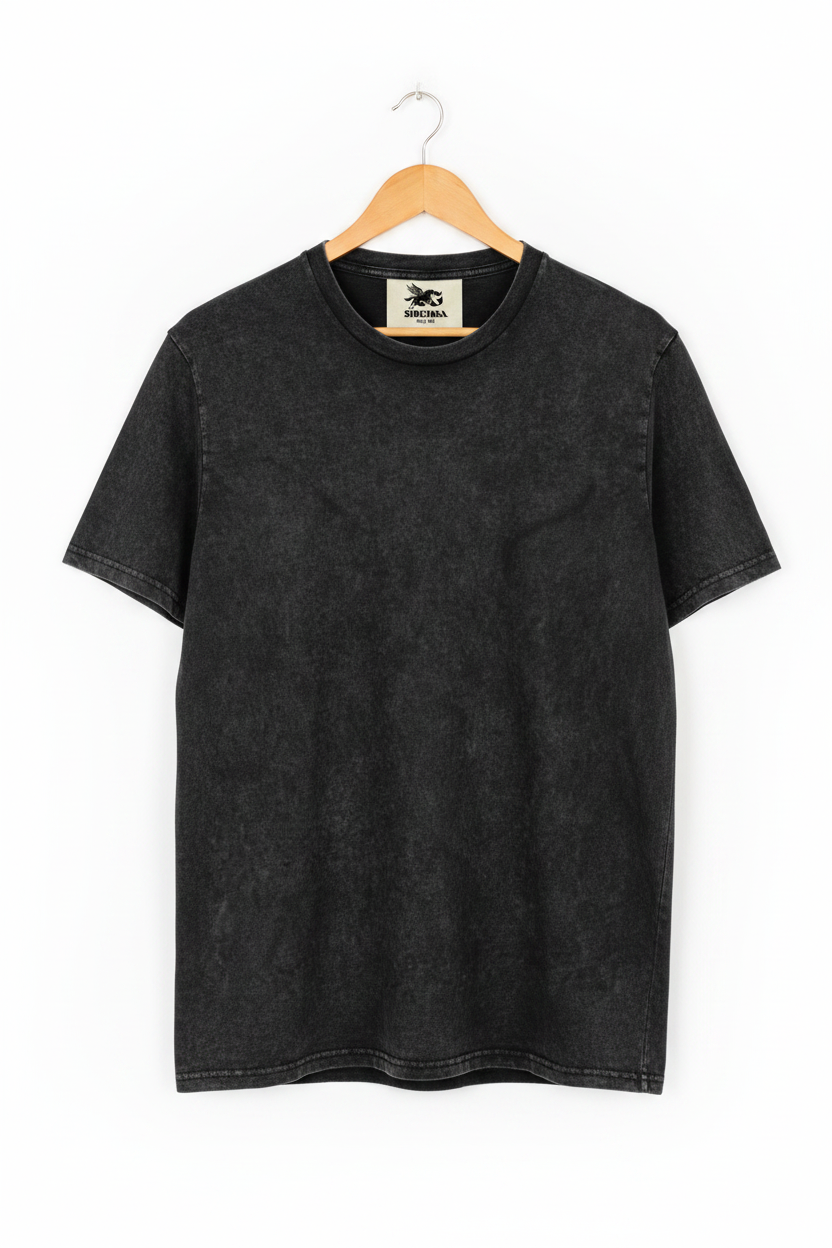 Stonewash Tee — Black