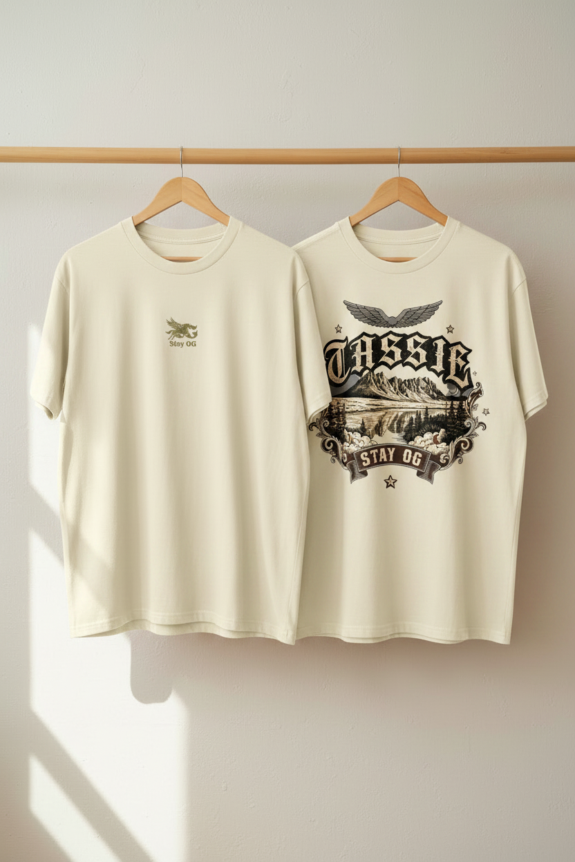 Tassie Tee Butter — Neutral Wall Portrait