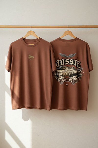 Tassie Tee Clay — Neutral Wall Portrait